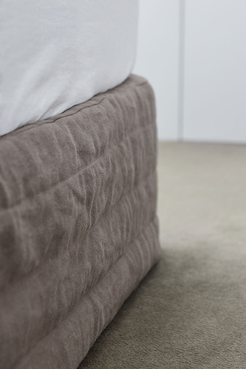 Linen Trader Natural Linen Padded Valance